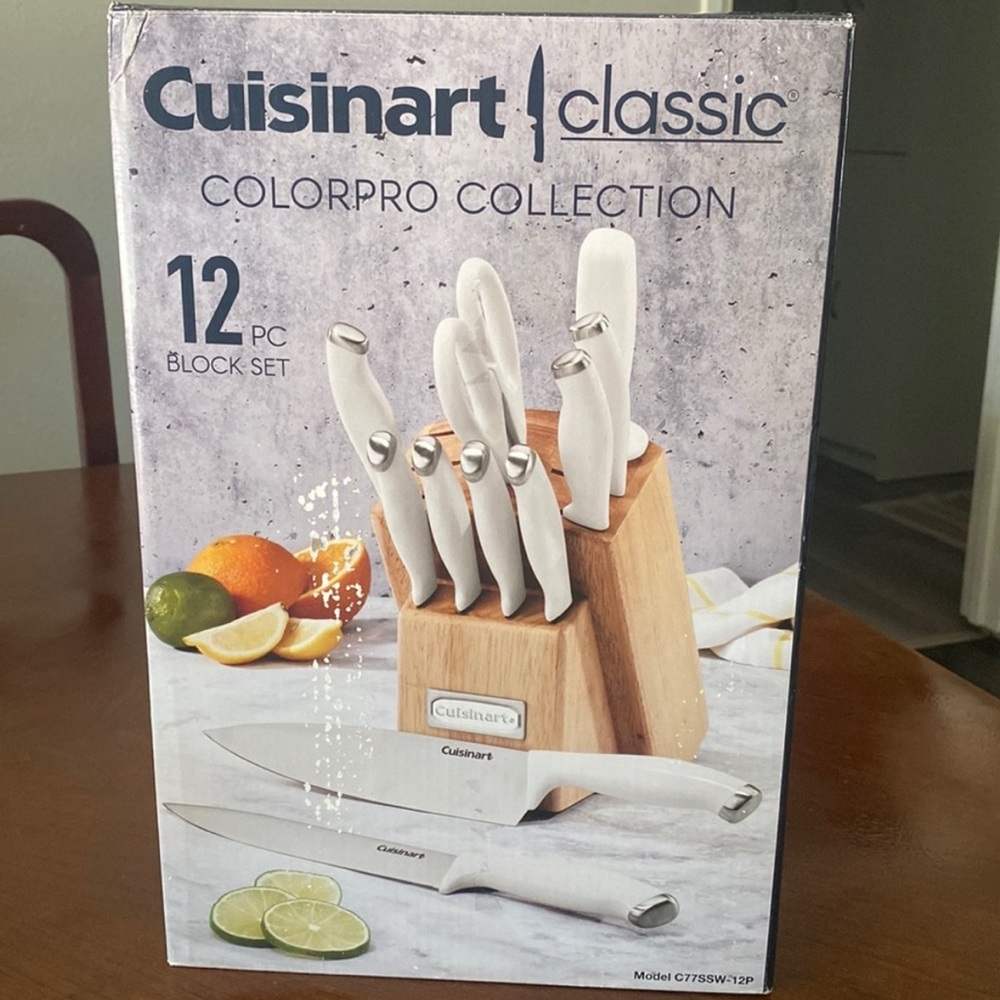 Cuisinart ColorPro 12-Piece White Knife Set